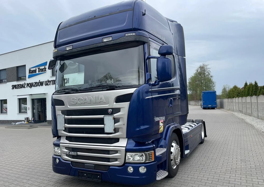 Scania R450 Topline King/ Mega/ LowDeck/ Zbiorniki 1400 l - Tractor unit: picture 1 Scania R450 Topline King/ Mega/ LowDeck/ Zbiorniki 1400 l - Tractor unit: picture 1