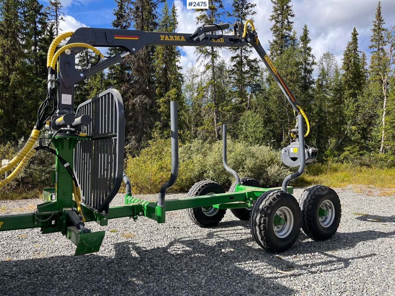Farma Forestry Trailer T7 - CT4.6-7D, 7 tons – frame steering - Forestry equipment: picture 1 Farma Forestry Trailer T7 - CT4.6-7D, 7 tons – frame steering - Forestry equipment: picture 1