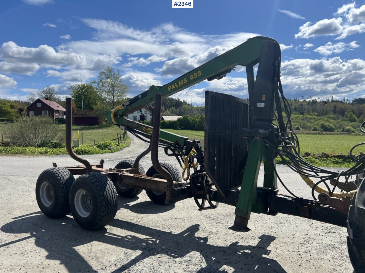 Forrest trailer with grip / crane - Palms 655 (SEE VIDEO) - Timber trailer: picture 2 Forrest trailer with grip / crane - Palms 655 (SEE VIDEO) - Timber trailer: picture 2