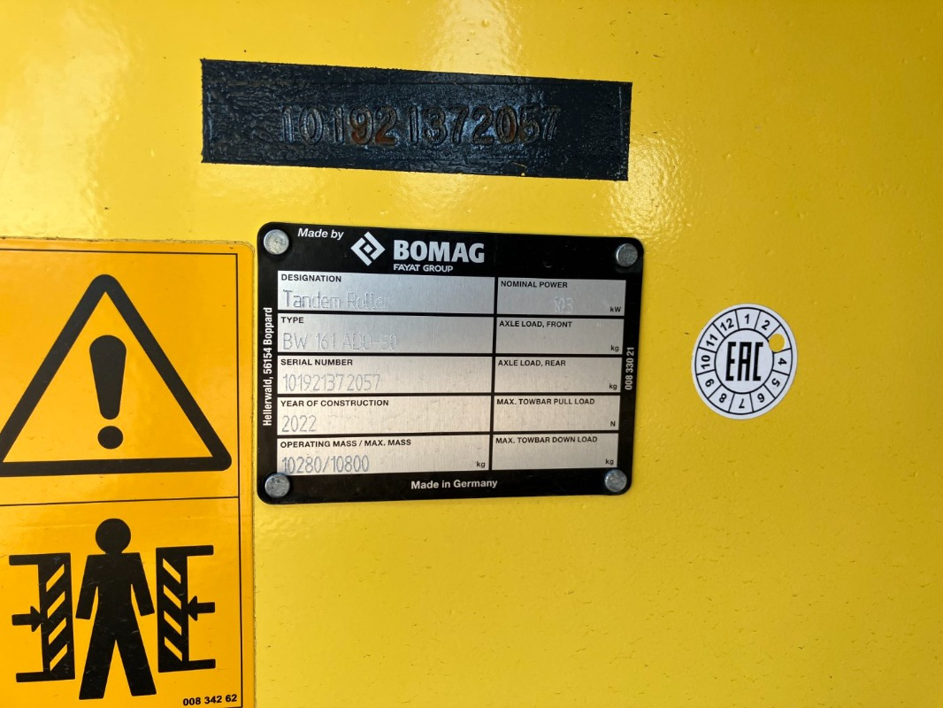 BOMAG DE BW 161 ADO-50 Stage II/Tier 2 - Road roller: picture 2 BOMAG DE BW 161 ADO-50 Stage II/Tier 2 - Road roller: picture 2