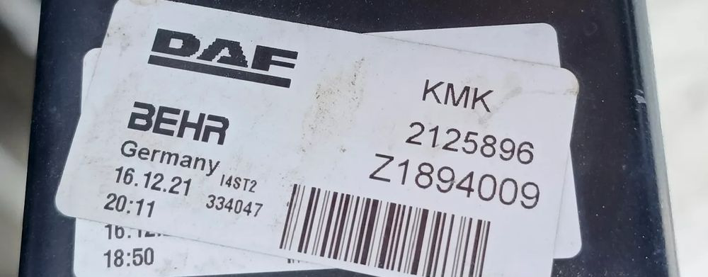 DAF XF 106 EURO 6 CHŁODNICA WODY NOWA 2125896 - Cooling system: picture 3 DAF XF 106 EURO 6 CHŁODNICA WODY NOWA 2125896 - Cooling system: picture 3