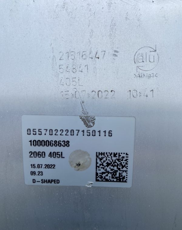 Zbiornik paliwa Volvo FH FM Renault 405 litrów bak 101 cm - Fuel system for Truck: picture 5 Zbiornik paliwa Volvo FH FM Renault 405 litrów bak 101 cm - Fuel system for Truck: picture 5