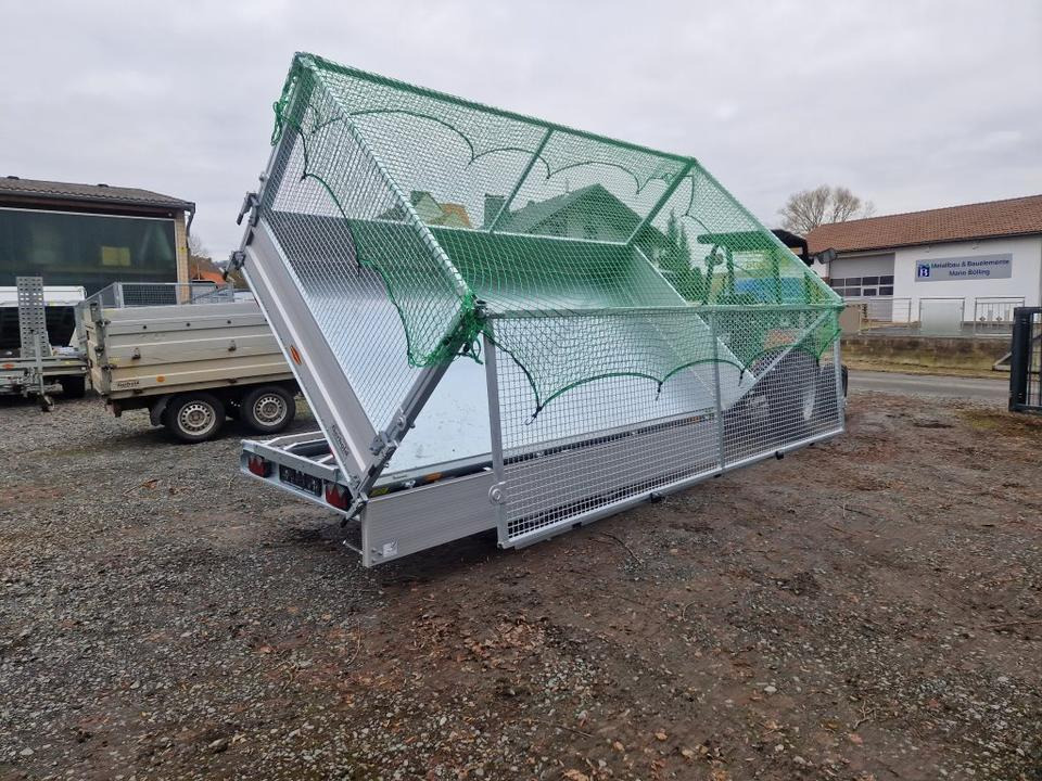 Tipper trailer Böckmann DK-AL 3718/35 P Dreiseitenkipper Kipper Gitteraufsatz: picture 10