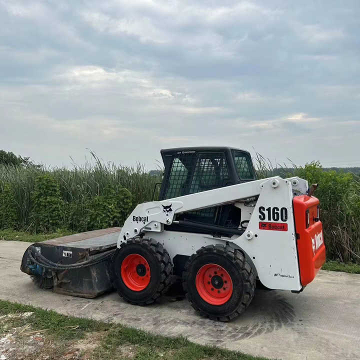 USED BOBCAT S160 Skid-steer Loader Bobcat S160 Carry Sweeper with Very Good Performance Is for Sale at a Low Price. - Skid steer loader: picture 1 USED BOBCAT S160 Skid-steer Loader Bobcat S160 Carry Sweeper with Very Good Performance Is for Sale at a Low Price. - Skid steer loader: picture 1
