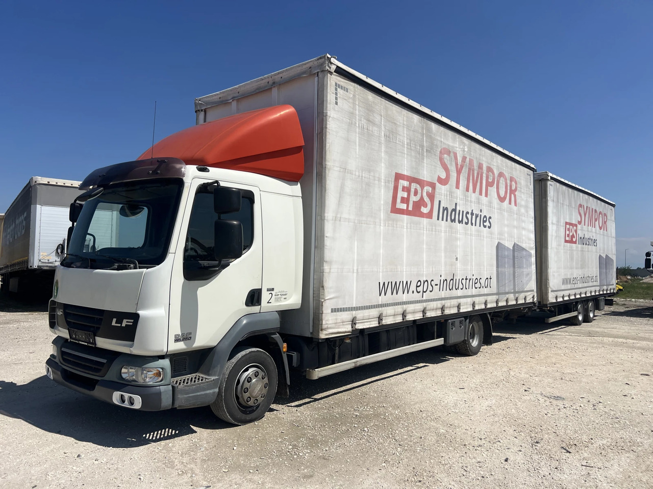 Daf Fa 7.85м., Euro5, Щора, Композиция, Mega, Внос - Curtainsider truck: picture 1 Daf Fa 7.85м., Euro5, Щора, Композиция, Mega, Внос - Curtainsider truck: picture 1