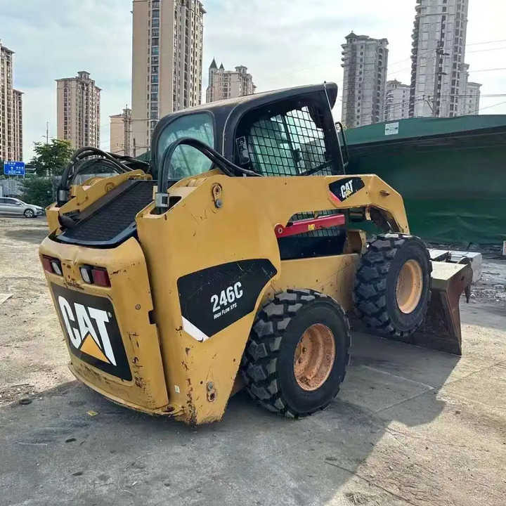 Used Wheel Loader CAT246C Caterpillar 246C Mini Wheel Skid Steer Loader in Stock - Skid steer loader: picture 4 Used Wheel Loader CAT246C Caterpillar 246C Mini Wheel Skid Steer Loader in Stock - Skid steer loader: picture 4