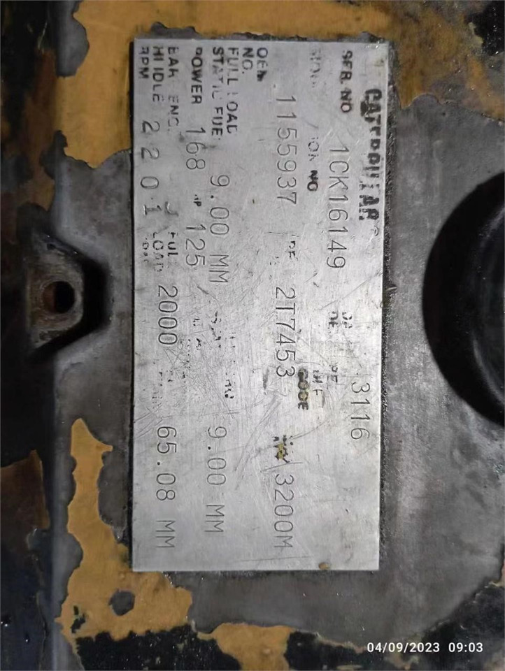 CATERPILLAR 3116 - Engine for Excavator: picture 5 CATERPILLAR 3116 - Engine for Excavator: picture 5