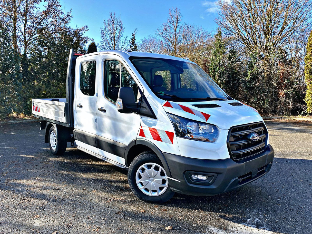 Ford Pritsche 350L2 DoKa|Trend|Garantie bis 08.27|19% - Flatbed van, Combi van: picture 1 Ford Pritsche 350L2 DoKa|Trend|Garantie bis 08.27|19% - Flatbed van, Combi van: picture 1