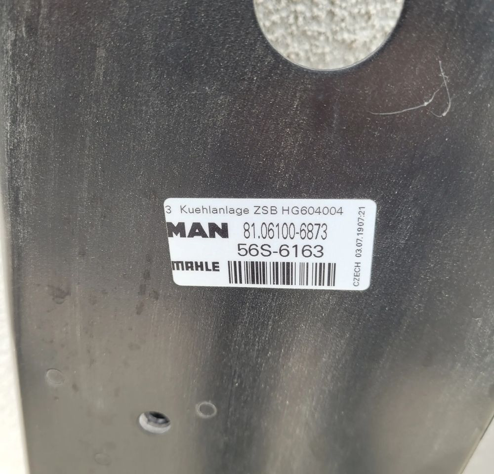 Rama MOCOWANIE CHŁODNIC MAN TGS E6. 82CM - Cooling system for Truck: picture 2 Rama MOCOWANIE CHŁODNIC MAN TGS E6. 82CM - Cooling system for Truck: picture 2