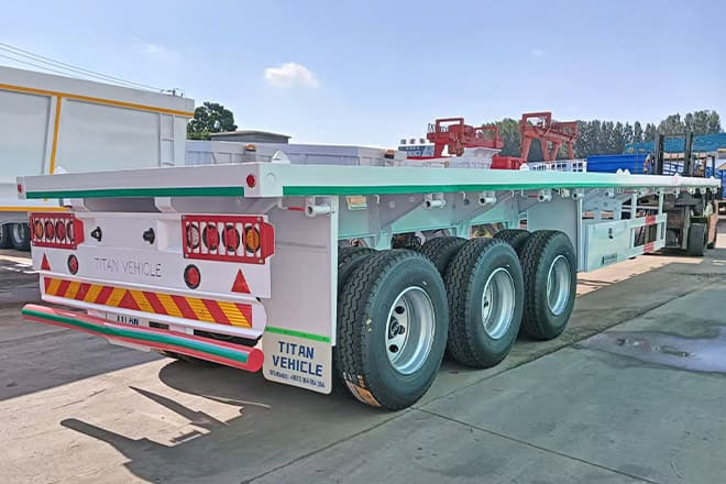 TITAN 3 Axle 40 Ft Flatbed Trailer for Sale in Mauritania - Dropside/ Flatbed semi-trailer: picture 2 TITAN 3 Axle 40 Ft Flatbed Trailer for Sale in Mauritania - Dropside/ Flatbed semi-trailer: picture 2