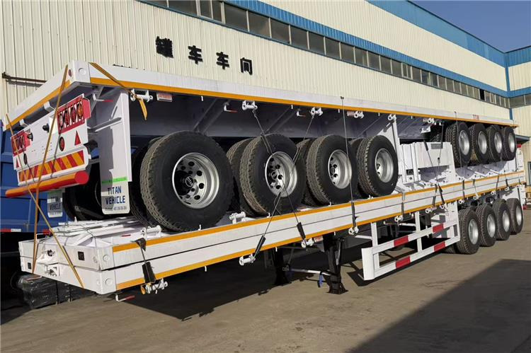 TITAN 4 Axle Flatbed Trailer for Sale In Saudi Arabia - Dropside/ Flatbed semi-trailer: picture 3 TITAN 4 Axle Flatbed Trailer for Sale In Saudi Arabia - Dropside/ Flatbed semi-trailer: picture 3