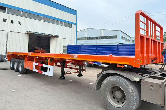 TITAN 40Ft Flatbed Trailer for Sale Price in Jamaica - Dropside/ Flatbed semi-trailer: picture 1 TITAN 40Ft Flatbed Trailer for Sale Price in Jamaica - Dropside/ Flatbed semi-trailer: picture 1