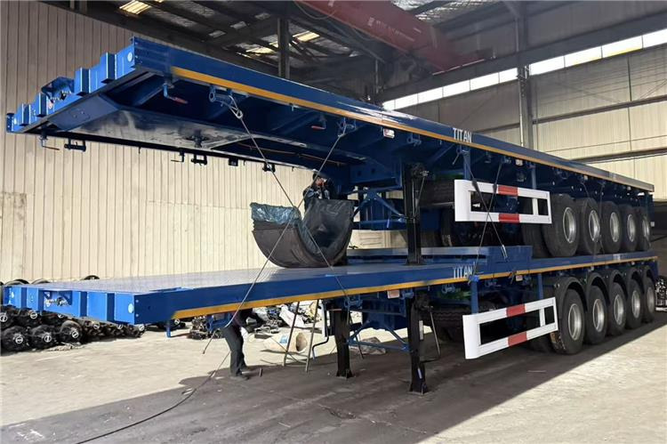 TITAN 5 Axle Flatbed Semi Trailer for Sale In Aruba - Dropside/ Flatbed semi-trailer: picture 4 TITAN 5 Axle Flatbed Semi Trailer for Sale In Aruba - Dropside/ Flatbed semi-trailer: picture 4