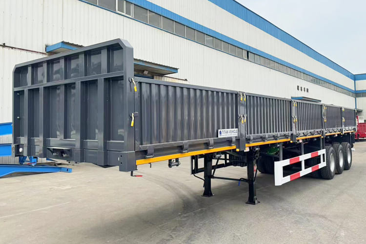TITAN Side Wall Semi Trailer for Sale in Tanzania - Dropside/ Flatbed semi-trailer: picture 4 TITAN Side Wall Semi Trailer for Sale in Tanzania - Dropside/ Flatbed semi-trailer: picture 4