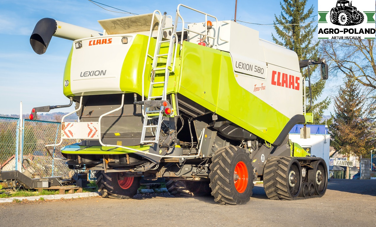 CLAAS LEXION 580 TT - 3326 h - 2008 ROK - QUANTIMETER + VARIO 750 - LASER PILOT - Combine harvester: picture 3 CLAAS LEXION 580 TT - 3326 h - 2008 ROK - QUANTIMETER + VARIO 750 - LASER PILOT - Combine harvester: picture 3