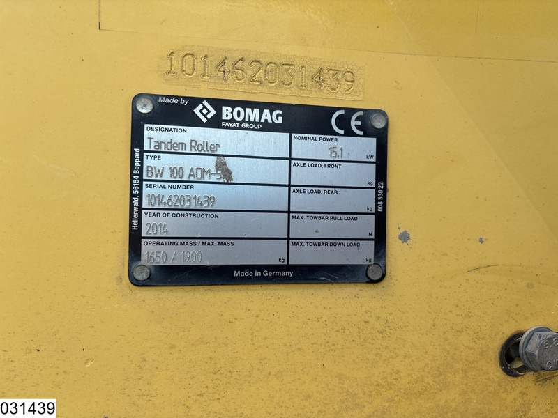 Bomag BW 100ADM-5 1284h, 15.1KW - Roller: picture 5 Bomag BW 100ADM-5 1284h, 15.1KW - Roller: picture 5