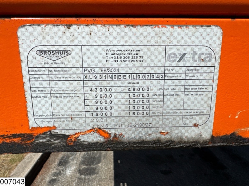 Broshuis open laadbak Extandable 21 Meter, 53750 kg - Dropside/ Flatbed semi-trailer: picture 5 Broshuis open laadbak Extandable 21 Meter, 53750 kg - Dropside/ Flatbed semi-trailer: picture 5