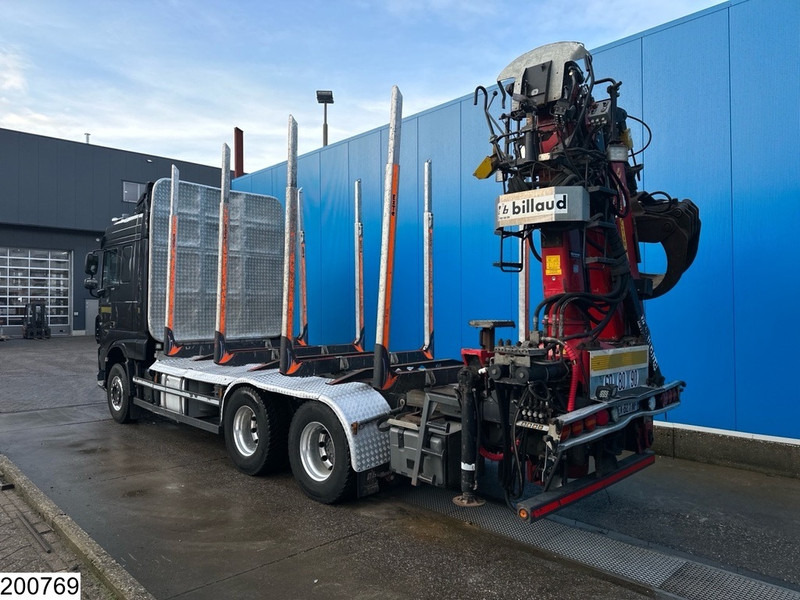 Timber truck, Crane truck DAF XF 530 6x4, Wood transport, Retarder, Loglift ET450: picture 16