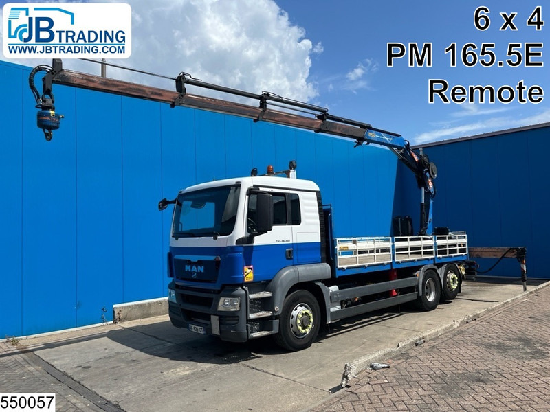 MAN TGS 26 360 6x4, EURO 5, PM, Remote, Hydrodrive - Dropside/ Flatbed truck, Crane truck: picture 1 MAN TGS 26 360 6x4, EURO 5, PM, Remote, Hydrodrive - Dropside/ Flatbed truck, Crane truck: picture 1