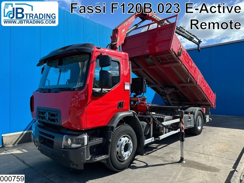 Renault C 280 EURO 6, Fassi, Remote, Steel - Tipper, Crane truck: picture 1 Renault C 280 EURO 6, Fassi, Remote, Steel - Tipper, Crane truck: picture 1