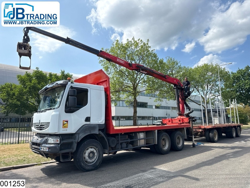 Renault Kerax 450 Dxi 6x4, Manual, Steel, Palfinger, Combi - Timber truck, Crane truck: picture 1 Renault Kerax 450 Dxi 6x4, Manual, Steel, Palfinger, Combi - Timber truck, Crane truck: picture 1