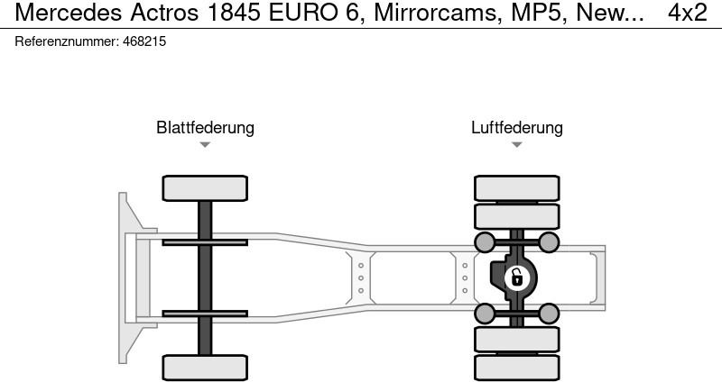 Tractor unit Mercedes-Benz Actros 1845 EURO 6, Mirrorcams, MP5, New Tyres: picture 13 Tractor unit Mercedes-Benz Actros 1845 EURO 6, Mirrorcams, MP5, New Tyres: picture 13