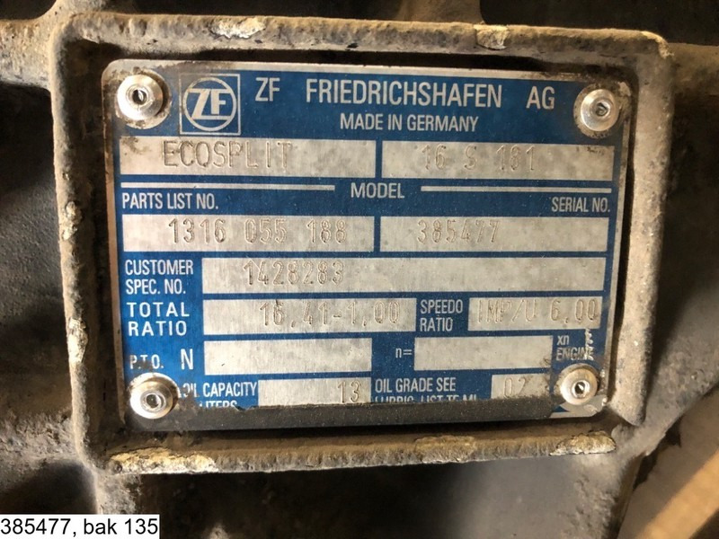 ZF ECOSPLIT 16 S 181 IT, Manual - Gearbox: picture 3 ZF ECOSPLIT 16 S 181 IT, Manual - Gearbox: picture 3