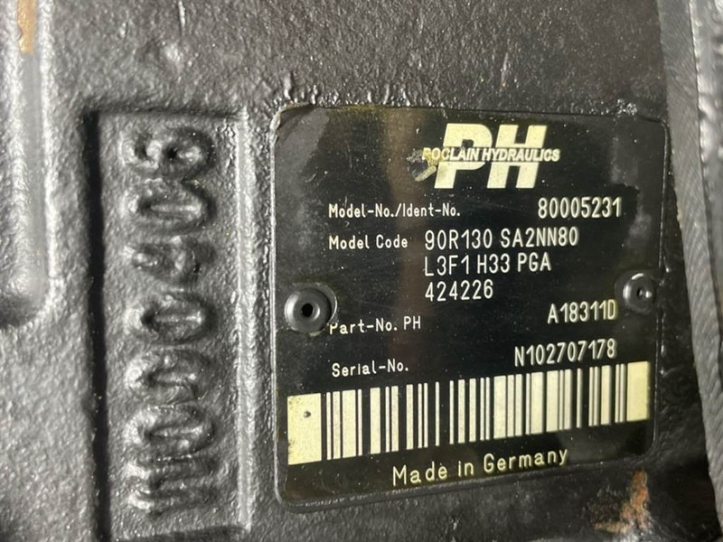 Poclain -Sauer Danfoss 90R130SA2NN80-Drive pump/Fahrpumpe - Hydraulics for Construction machinery: picture 4 Poclain -Sauer Danfoss 90R130SA2NN80-Drive pump/Fahrpumpe - Hydraulics for Construction machinery: picture 4