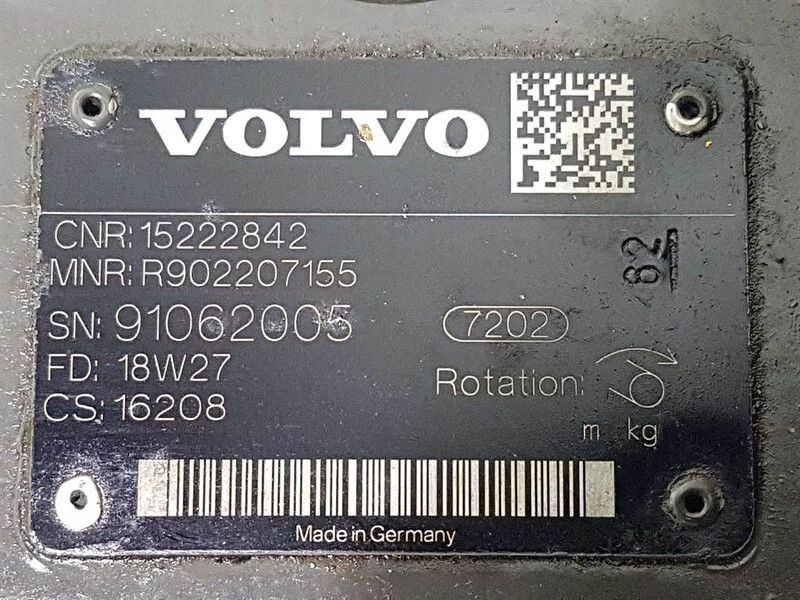 Volvo L30G-VOE15222842/R902207155-Drive pump/Fahrpumpe - Hydraulics for Construction machinery: picture 5 Volvo L30G-VOE15222842/R902207155-Drive pump/Fahrpumpe - Hydraulics for Construction machinery: picture 5