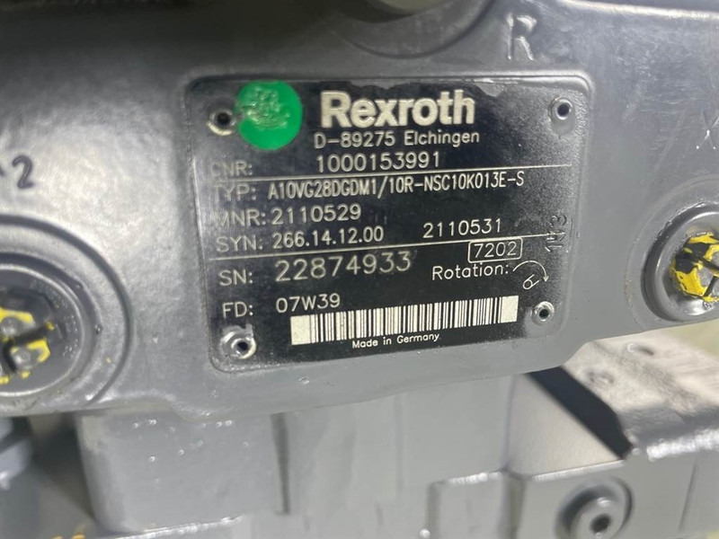 WACKER NEUSON 1000153991-Rexroth A10VG28DGDM2/10R-Drive pump - Hydraulics for Construction machinery: picture 5 WACKER NEUSON 1000153991-Rexroth A10VG28DGDM2/10R-Drive pump - Hydraulics for Construction machinery: picture 5