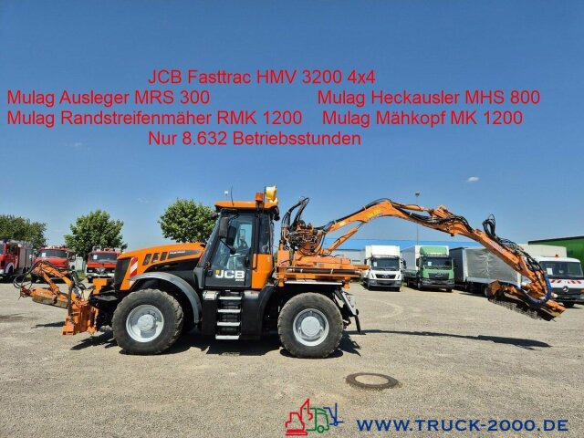 JCB Fastrac inklusive 4x4 Mulag Front + Heck Mäher - Farm tractor: picture 1 JCB Fastrac inklusive 4x4 Mulag Front + Heck Mäher - Farm tractor: picture 1