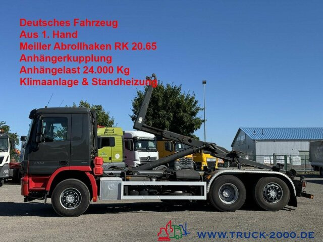 Mercedes-Benz Actros 2544 6x2 Meiller RK 20.65 AHK 24.000 Kg - Hook lift truck: picture 1 Mercedes-Benz Actros 2544 6x2 Meiller RK 20.65 AHK 24.000 Kg - Hook lift truck: picture 1