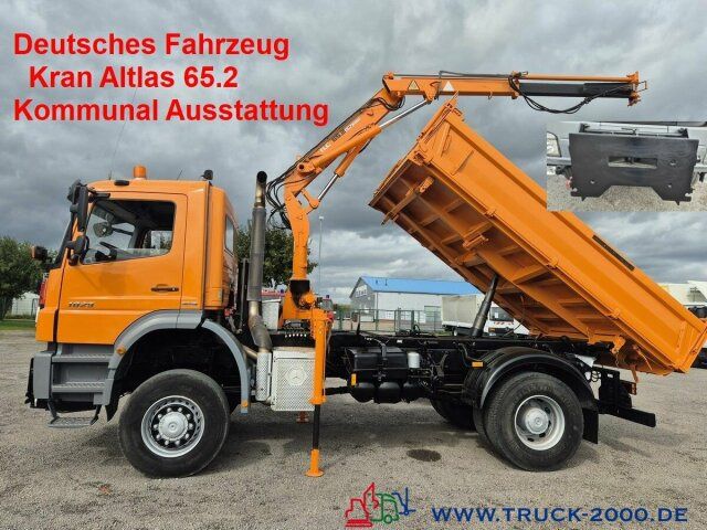 Mercedes-Benz Axor 1829 4x4 Atlas65.2 Kran Winter Austattung - Tipper, Crane truck: picture 1 Mercedes-Benz Axor 1829 4x4 Atlas65.2 Kran Winter Austattung - Tipper, Crane truck: picture 1