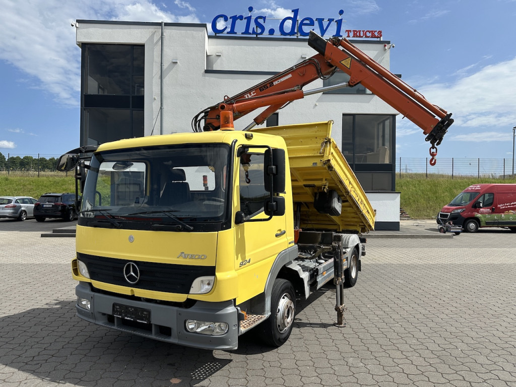 Mercedes-Benz 924 4x2 Meiller Terex Atlas 65.2 Kran - Tipper, Crane truck: picture 1 Mercedes-Benz 924 4x2 Meiller Terex Atlas 65.2 Kran - Tipper, Crane truck: picture 1