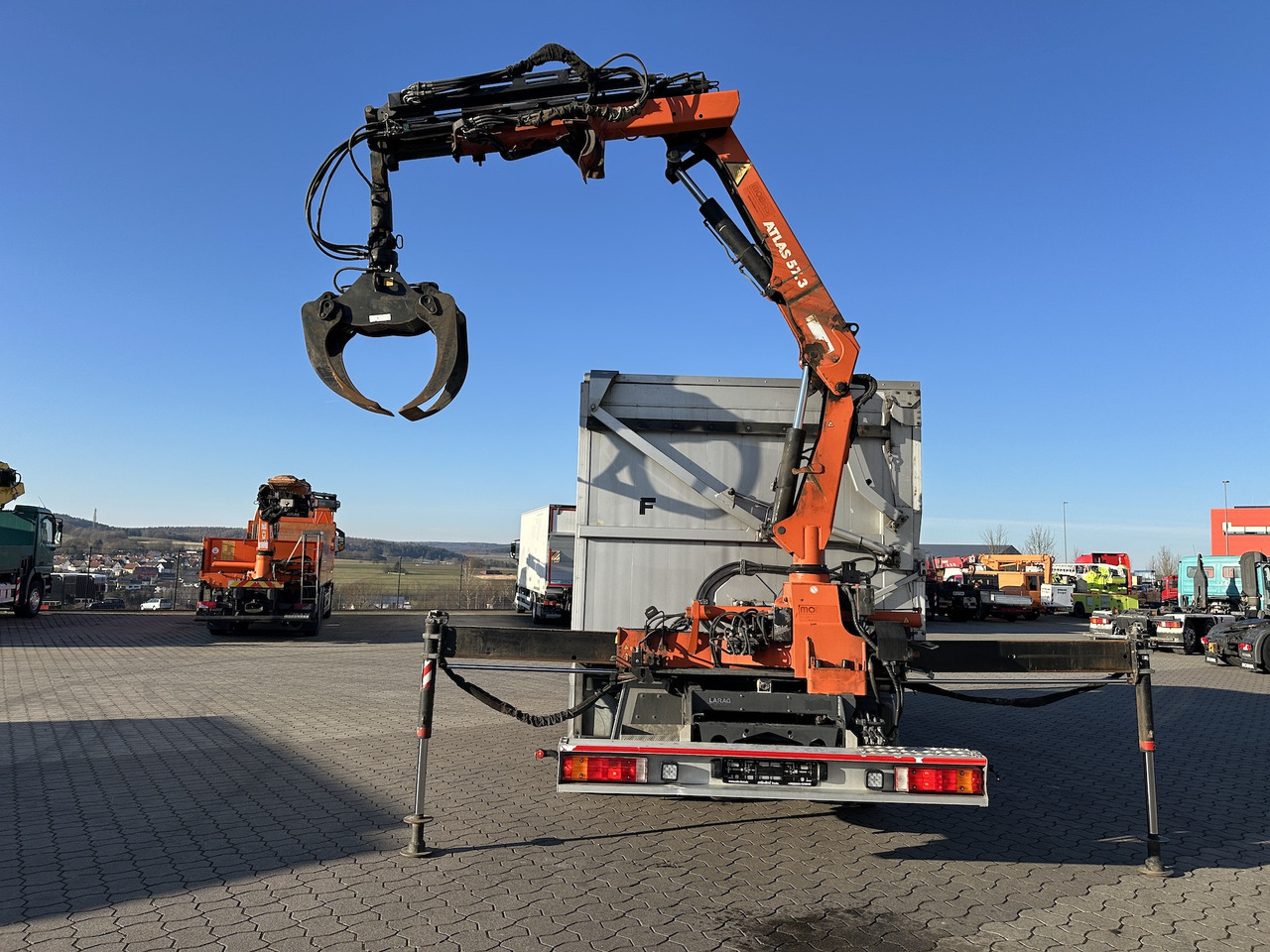 Mercedes-Benz Atego 1529 4x2 Atlas 57.3-A2 Kadaverkipper - Crane truck, Tipper: picture 3 Mercedes-Benz Atego 1529 4x2 Atlas 57.3-A2 Kadaverkipper - Crane truck, Tipper: picture 3