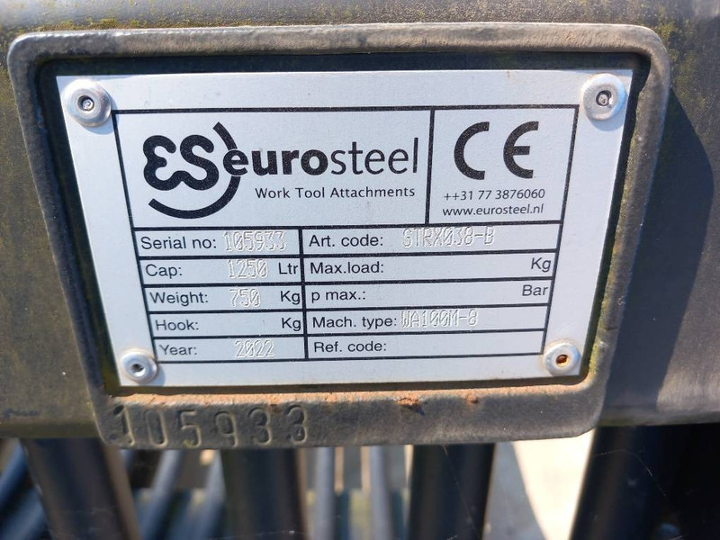 Eurosteel Puinriek WA100 - Bucket for Construction machinery: picture 4 Eurosteel Puinriek WA100 - Bucket for Construction machinery: picture 4