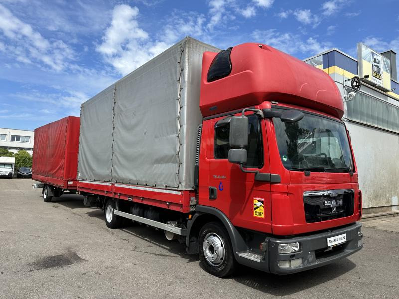 MAN MAN 8.180 Zug mit SAXAS 1-Achs Anh Topsleeper - Curtainsider truck: picture 3 MAN MAN 8.180 Zug mit SAXAS 1-Achs Anh Topsleeper - Curtainsider truck: picture 3