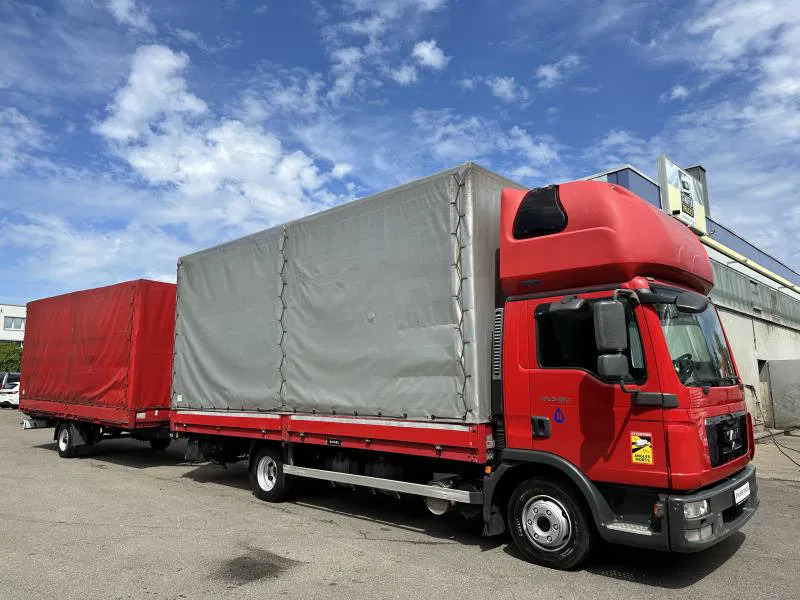 MAN MAN 8.180 Zug mit SAXAS 1-Achs Anh Topsleeper MAN 8.180 Zug mit SAXAS 1-Achs Anh Topsleeper - Curtain side van: picture 2 MAN MAN 8.180 Zug mit SAXAS 1-Achs Anh Topsleeper MAN 8.180 Zug mit SAXAS 1-Achs Anh Topsleeper - Curtain side van: picture 2