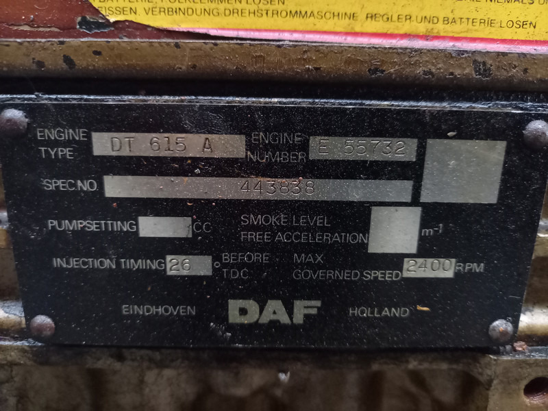 DAF DT615A USED - Construction machinery: picture 5 DAF DT615A USED - Construction machinery: picture 5