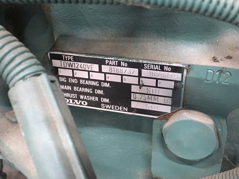Volvo TWD1240VE RECONDITIONED - Construction machinery: picture 5 Volvo TWD1240VE RECONDITIONED - Construction machinery: picture 5