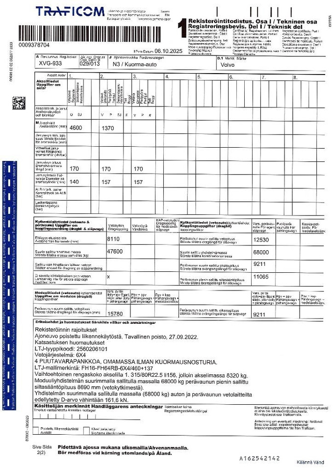 Leasing of Volvo FH 16  Volvo FH 16: picture 21