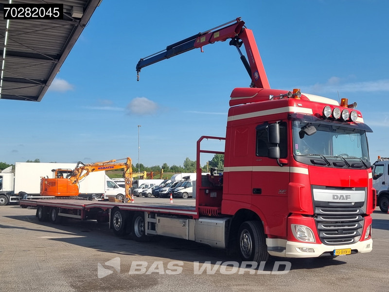 DAF XF 440 6X2 NL-Truck Transporter HMF 900-K2 Kran Lift-Lenkachse Euro 6 - Dropside/ Flatbed truck, Crane truck: picture 5 DAF XF 440 6X2 NL-Truck Transporter HMF 900-K2 Kran Lift-Lenkachse Euro 6 - Dropside/ Flatbed truck, Crane truck: picture 5