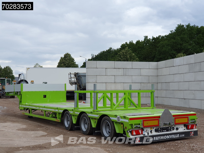 Faymonville F-S43-1AAF 3 axles Extendable Twistlocks 3x Hydraulic Steering Galvanised - Low loader semi-trailer: picture 2 Faymonville F-S43-1AAF 3 axles Extendable Twistlocks 3x Hydraulic Steering Galvanised - Low loader semi-trailer: picture 2