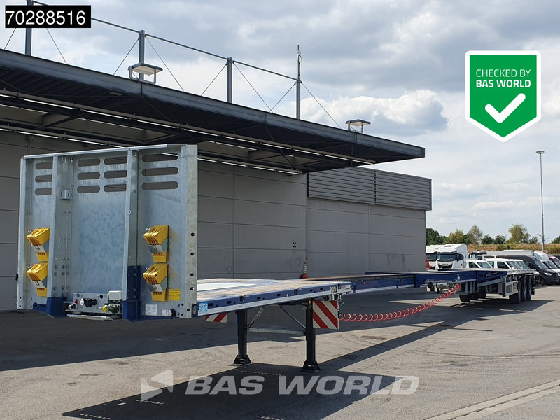 Faymonville MAX210-Z-3AA-13.60-22.5-2.54 3 axles 29M 2x extendable 3x steering axle twistlocks - Dropside/ Flatbed semi-trailer: picture 1 Faymonville MAX210-Z-3AA-13.60-22.5-2.54 3 axles 29M 2x extendable 3x steering axle twistlocks - Dropside/ Flatbed semi-trailer: picture 1