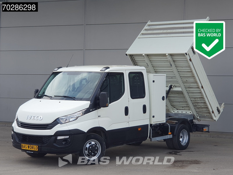 Iveco Daily 35C12 Open Laadbak met Kist Dubbel Cabine Dubbellucht 3,5t Trekhaak Airco Cruise Euro6 Pritsche Pickup Open Box 2m3 A/C Towbar C - Flatbed van: picture 1 Iveco Daily 35C12 Open Laadbak met Kist Dubbel Cabine Dubbellucht 3,5t Trekhaak Airco Cruise Euro6 Pritsche Pickup Open Box 2m3 A/C Towbar C - Flatbed van: picture 1