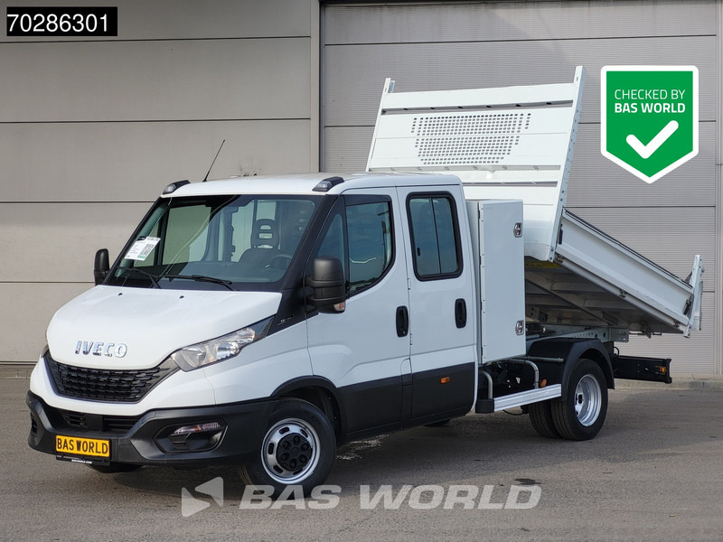 Iveco Daily 35C14 Open Laadbak met Kist Dubbel Cabine Dubbellucht 3,5t Trekhaak Airco Cruise Euro6 Pickup Pritsche Open Box 2m3 A/C Towbar C - Flatbed van: picture 1 Iveco Daily 35C14 Open Laadbak met Kist Dubbel Cabine Dubbellucht 3,5t Trekhaak Airco Cruise Euro6 Pickup Pritsche Open Box 2m3 A/C Towbar C - Flatbed van: picture 1
