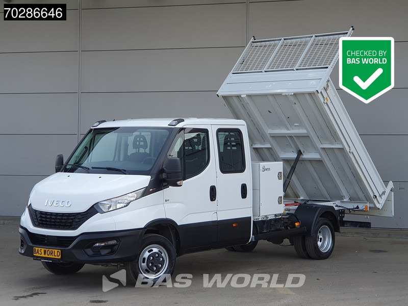 Iveco Daily 35C16 3.0L Open Laadbak met Kist Dubbel Cabine Dubbellucht 3,5t Trekhaak Airco Cruise Euro6 Pritsche Pickup Open Box A/C Towbar - Flatbed van: picture 1 Iveco Daily 35C16 3.0L Open Laadbak met Kist Dubbel Cabine Dubbellucht 3,5t Trekhaak Airco Cruise Euro6 Pritsche Pickup Open Box A/C Towbar - Flatbed van: picture 1