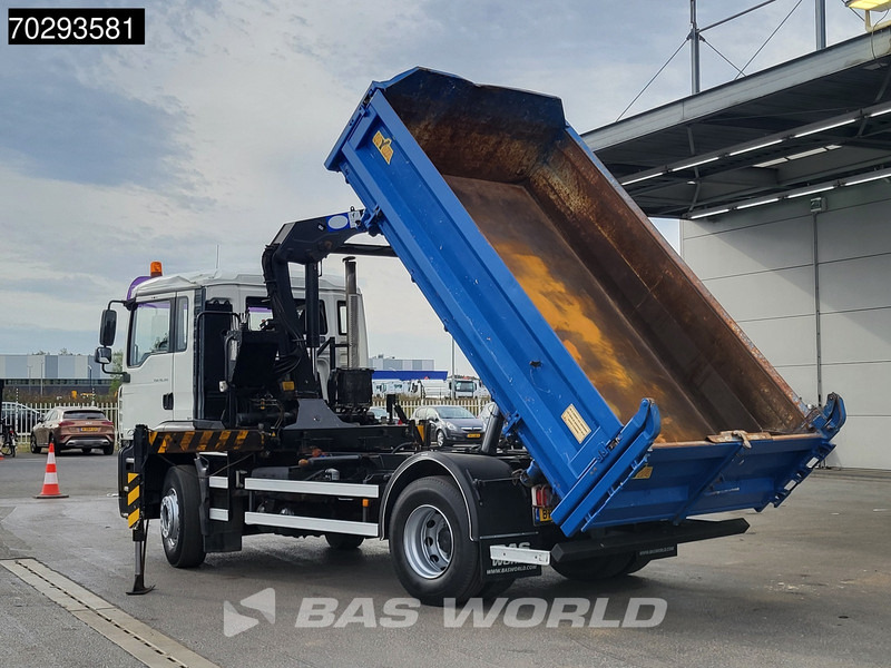 Tipper, Crane truck MAN TGA 18.310 TGA 4X2 NL-Truck HMF 1060 K2 Steelsuspension Euro 3: picture 12