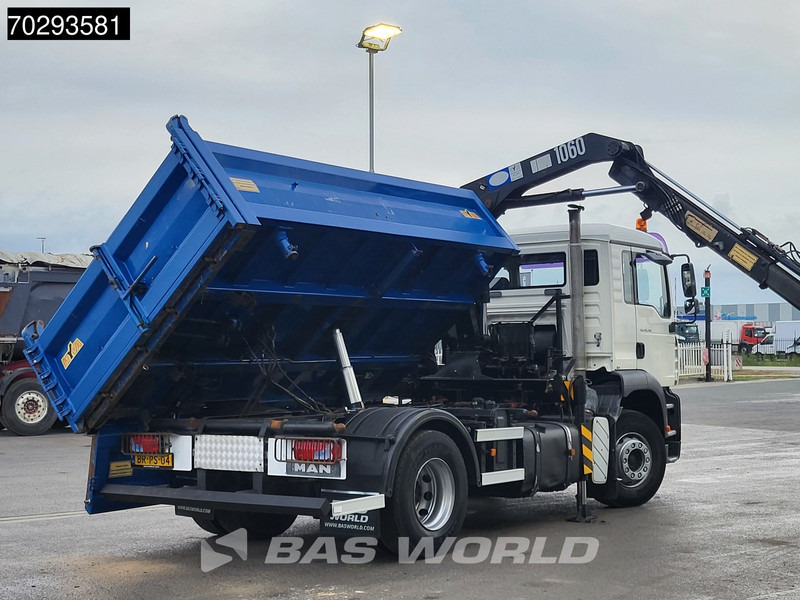 Tipper, Crane truck MAN TGA 18.310 TGA 4X2 NL-Truck HMF 1060 K2 Steelsuspension Euro 3: picture 8