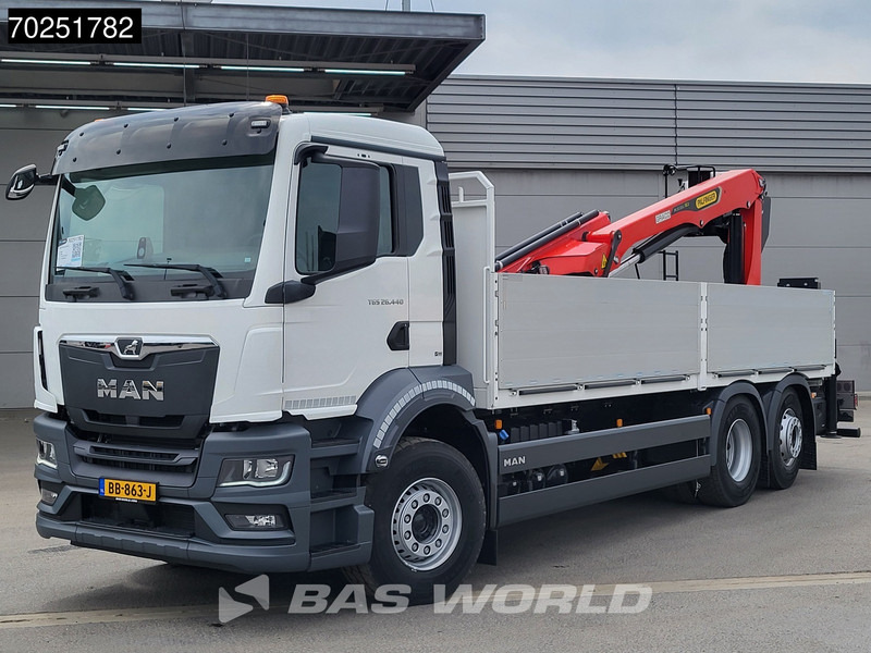 MAN TGS 26.440 6X2 NEW NL-Truck Palfinger PK 20.501 L TEC3 Kran Crane Euro 6 - Dropside/ Flatbed truck, Crane truck: picture 1 MAN TGS 26.440 6X2 NEW NL-Truck Palfinger PK 20.501 L TEC3 Kran Crane Euro 6 - Dropside/ Flatbed truck, Crane truck: picture 1